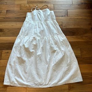 Collusion white maxi prairie dress